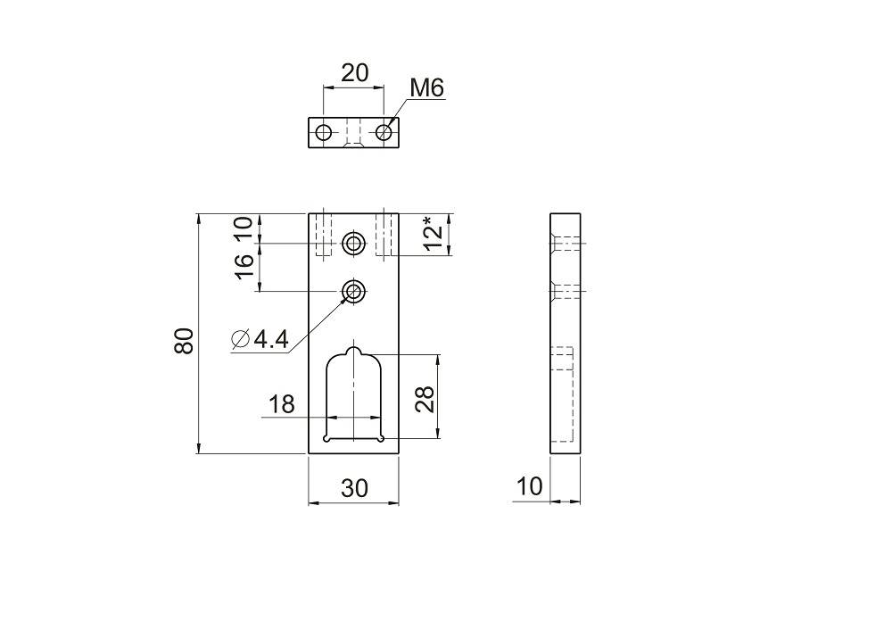 Штангодержатель Slider А 29-29 черный матовый
